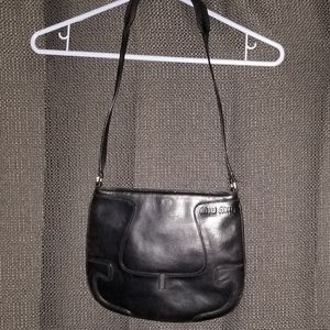 Vintage-like new!-Miu Miu Leather Shoulder Bag